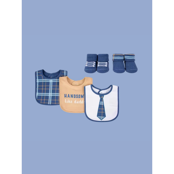 Boy-Baby bibs and socks