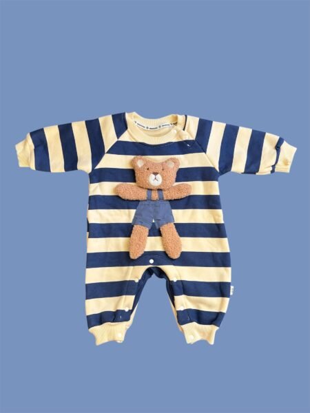 Teddy Buddy Striped Romper